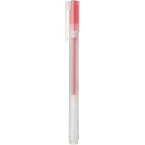 image:imageMUJI  038mm Blue Black Smooth Gel Ink Ballpoint Cap Pen 10 PiecesRed