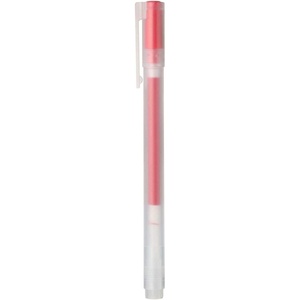 image:imageMUJI  07mm Red Smooth Gel Ink Ballpoint Cap Pen 10 Pieces