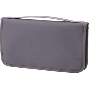image:imageMUJI  Gray Polyester Passport Case with Pocket