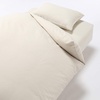 image:imageMUJI Organic Washed Cotton Fitted Sheet Light Beige S 100x200x1828cm
