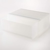image:imageMUJI Polypropylene Drawer Storage Box A4 Size 26 cm Width x 37 cm Depth x 9 cm Height White1 drawer