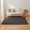 image:imageMuji Cotton Handwoven Rug Light BrownCharcoal Gray