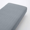 image:imageMUJI Organic Washed Cotton Fitted Sheet Navy S