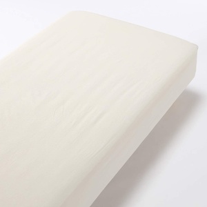 image:imageMUJI Organic Washed Cotton Fitted Sheet Light Beige D 140x200x1828cm
