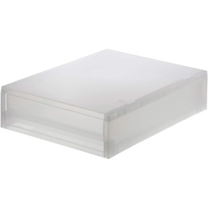 image:imageMUJI Polypropylene Drawer Storage Box A4 Size 26 cm Width x 37 cm Depth x 9 cm Height WhiteSmall